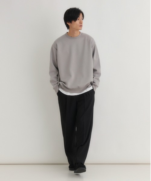 BACK NUMBER(バックナンバー)の「【店舗で人気】【BACK NUMBER】TRイージーワイドトラウザー (ワイドシルエット/TR素材/リラックス感/ビジネス/カジュアル)(その他パンツ・メンズ・ブラック/ダークグレー・M/L/XL/S)」の22枚目の写真