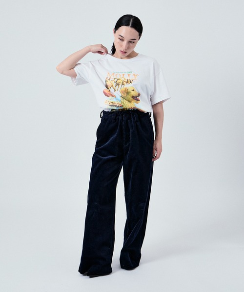 M TO R(ムウトアール)の「【GRANDPA】別注 ムウトアール MOLLY DOG 半袖 Tシャツ(Tシャツ/カットソー・レディース・ブラック/ホワイト・S/M/L/XL/XXL)」の9枚目の写真