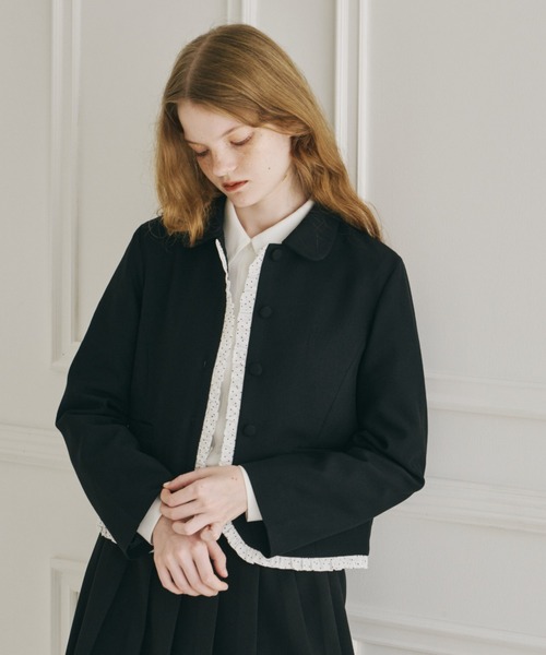 frill lady jacket / フリルデザインコンパクトジャケット（テーラード