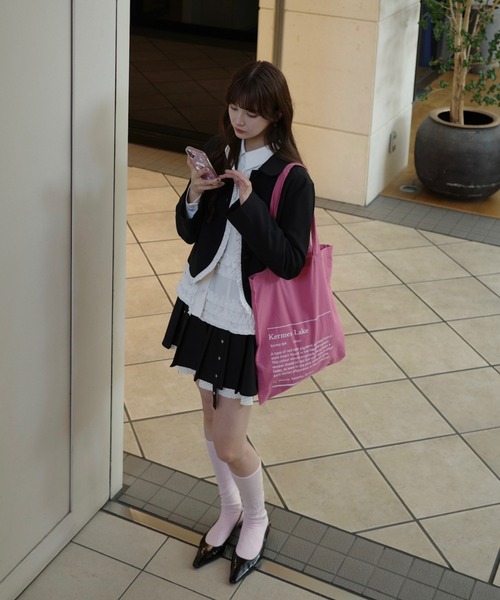 idemイデム　 blooming frill jacket blooming frill jacket / フリルデザインジャケット【セットアップ着用