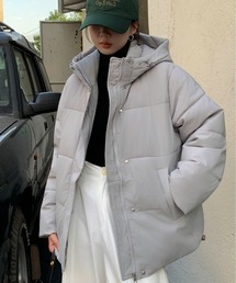 Maison Calme（メゾンカルム）の「ボリュームフード中綿パテッドブルゾン（ダウンジャケット/コート）」