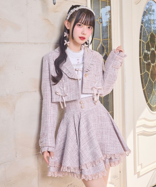 ダブルフレア裾レーススカート（スカート）｜ROJITA（ロジータ）の