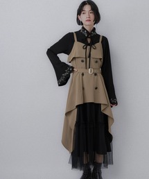 HARE（ハレ）の「トレンチライクフリルキャミワンピース(HARE)（ワンピース）」
