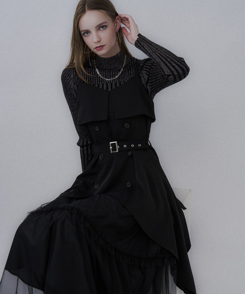 HARE（ハレ）の「トレンチライクフリルキャミワンピース(HARE