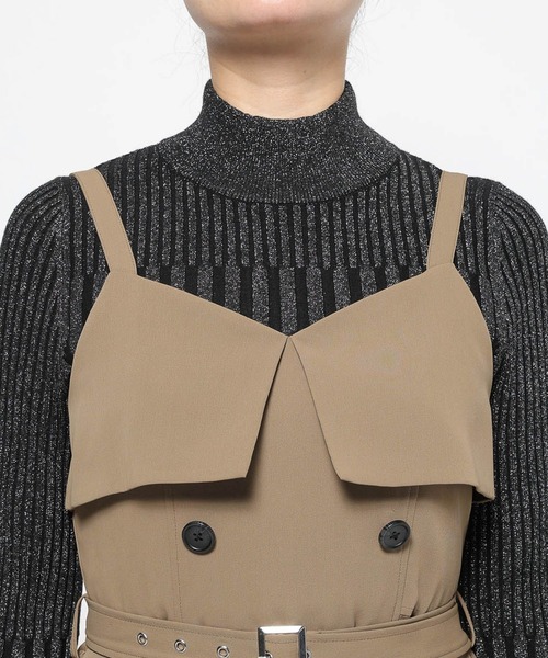 HARE（ハレ）の「トレンチライクフリルキャミワンピース(HARE