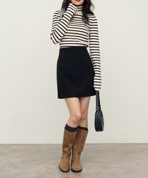 NOGLE(ノグル)の「【NOGLE/ノグル】ボックスミニスカート(スカート・レディース・グレー/ブラック/ベージュ/ブラウン・FREE)」の20枚目の写真