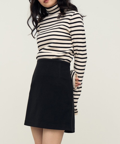 NOGLE(ノグル)の「【NOGLE/ノグル】ボックスミニスカート(スカート・レディース・グレー/ブラック/ベージュ/ブラウン・FREE)」の19枚目の写真