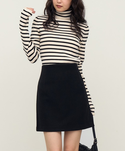 NOGLE(ノグル)の「【NOGLE/ノグル】ボックスミニスカート(スカート・レディース・グレー/ブラック/ベージュ/ブラウン・FREE)」の15枚目の写真