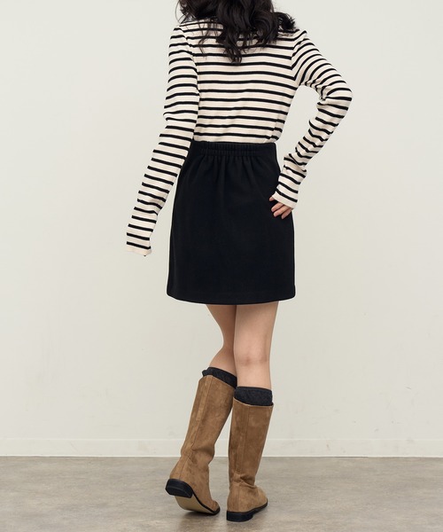 NOGLE(ノグル)の「【NOGLE/ノグル】ボックスミニスカート(スカート・レディース・グレー/ブラック/ベージュ/ブラウン・FREE)」の18枚目の写真