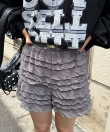ティアードフリルショートパンツ