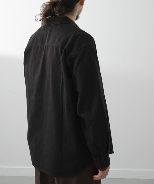 ITEMS URBANRESEARCH(アイテムズ アーバンリサーチ)の「バイオウォッシュコットンレギュラーカラーシャツ(シャツ/ブラウス・メンズ・ネイビー/ブラック・LARGE/MEDIUM)」の21枚目の写真