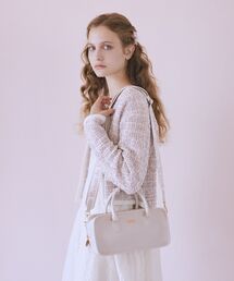 チェリー柄ボストンバッグ（ハンドバッグ）｜Maison de FLEUR