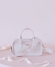 Maison de FLEUR | ピンクマニアスクエア2Wayトートバッグ(ショルダーバッグ)