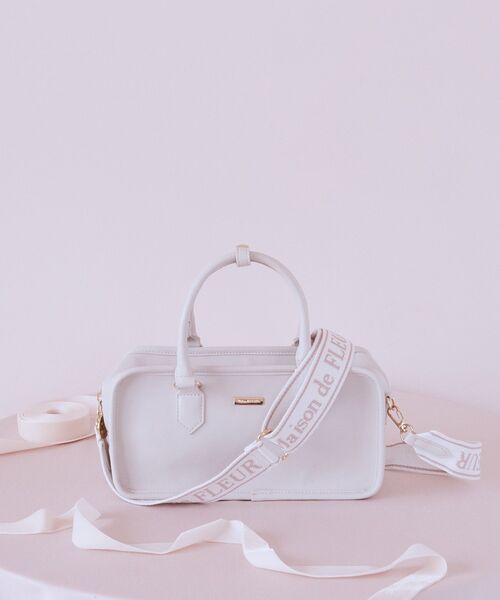 Maison de FLEUR(メゾンドフルール)の「ピンクマニアスクエア2Wayトートバッグ(ショルダーバッグ・レディース・ピンク・FREE)」の1枚目の写真