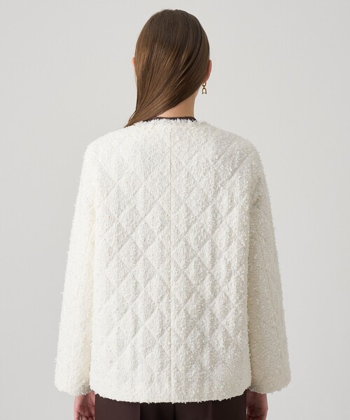 ANAYI(アナイ)の「フラッグツイードキルティングコート(その他アウター・レディース・ブラック/オフホワイト・36/38/34)」の5枚目の写真