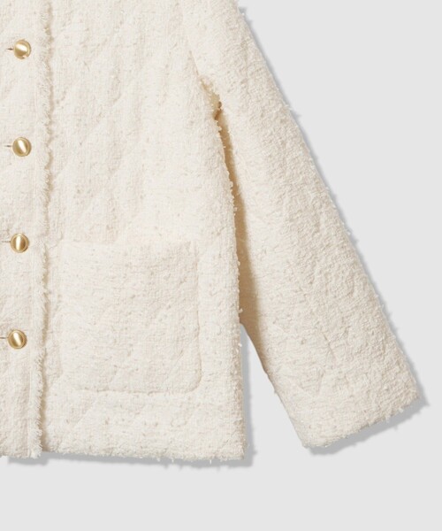 ANAYI(アナイ)の「フラッグツイードキルティングコート(その他アウター・レディース・ブラック/オフホワイト・36/38/34)」の15枚目の写真