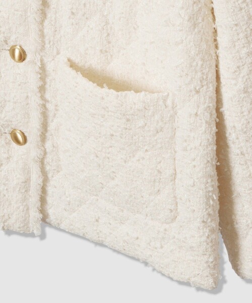 ANAYI(アナイ)の「フラッグツイードキルティングコート(その他アウター・レディース・ブラック/オフホワイト・36/38/34)」の16枚目の写真