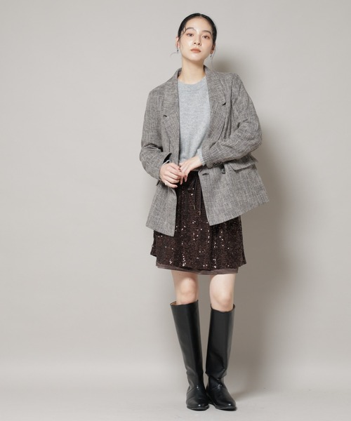 【早い者勝ち 即購入可】美品 nano universe セットアップ NANO universe ジャケット テーラードジャケット ドレープワイド