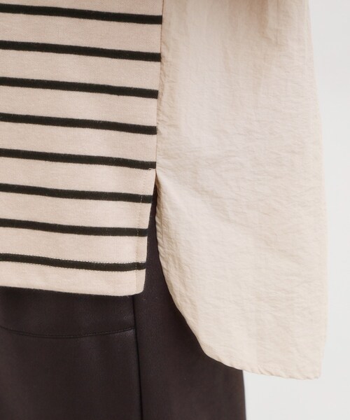 SHOO・LA・RUE（シューラルー）の「【S-LL】インせず決まる 背中タック入り パフ袖トップス（Tシャツ/カットソー・レディース・ブルー系その他/ベージュ系2/ブラウン系/ブラック系2・01/02/03/04）」の8枚目の写真