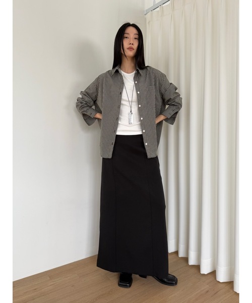Didot.showroom（ディドット ショールーム）の「ウッディチェックシャツ（シャツ/ブラウス・レディース・ブラウン/ブラック・FREE）」の18枚目の写真