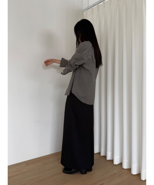 Didot.showroom（ディドット ショールーム）の「ウッディチェックシャツ（シャツ/ブラウス・レディース・ブラウン/ブラック・FREE）」の17枚目の写真