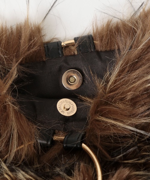 mysty woman（ミスティウーマン）の「ループファーBAG 607555（ショルダーバッグ・レディース・ブラウン・FREE）」の7枚目の写真