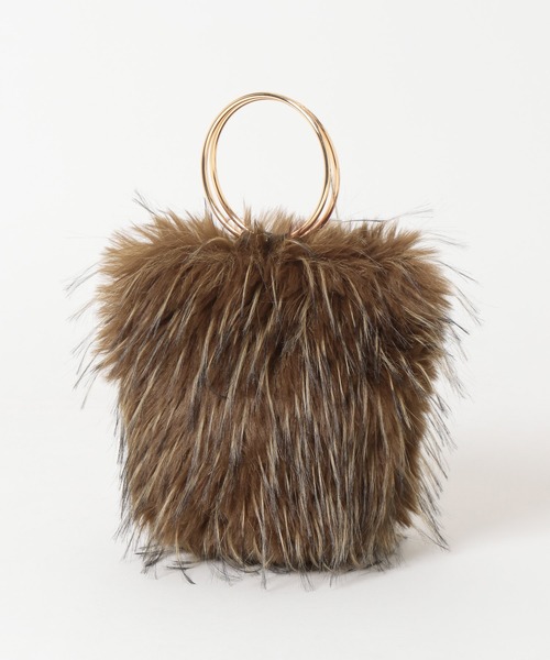 mysty woman（ミスティウーマン）の「ループファーBAG 607555（ショルダーバッグ・レディース・ブラウン・FREE）」の16枚目の写真