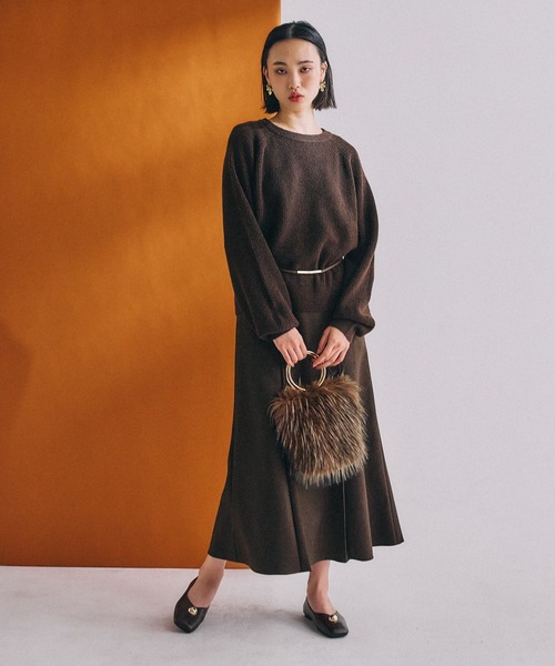 mysty woman（ミスティウーマン）の「ループファーBAG 607555（ショルダーバッグ・レディース・ブラウン・FREE）」の14枚目の写真