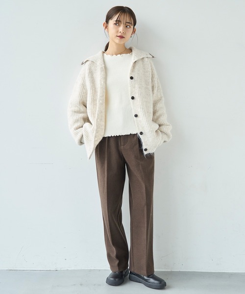 mil（ミル）の「柄アソート センタープレスパンツ【585078】（スラックス・レディース・ブラウン系その他/ブラウン/チェック・S-Short/M-Short/S-Regular/FREE/M-Regular）」の11枚目の写真