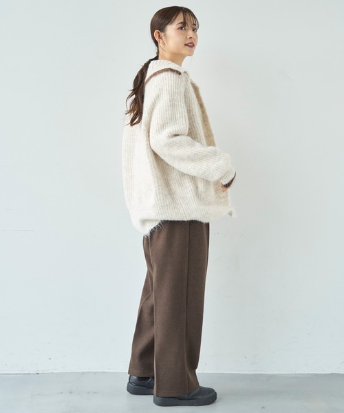 mil（ミル）の「柄アソート センタープレスパンツ【585078】（スラックス・レディース・ブラウン系その他/ブラウン/チェック・S-Short/M-Short/S-Regular/FREE/M-Regular）」の12枚目の写真