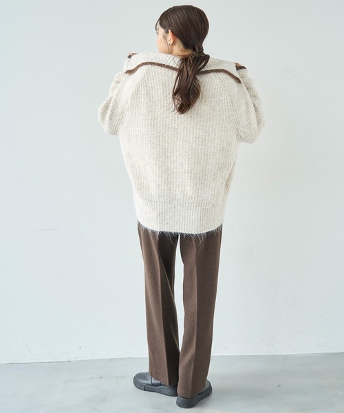 mil（ミル）の「柄アソート センタープレスパンツ【585078】（スラックス・レディース・ブラウン系その他/ブラウン/チェック・S-Short/M-Short/S-Regular/FREE/M-Regular）」の13枚目の写真