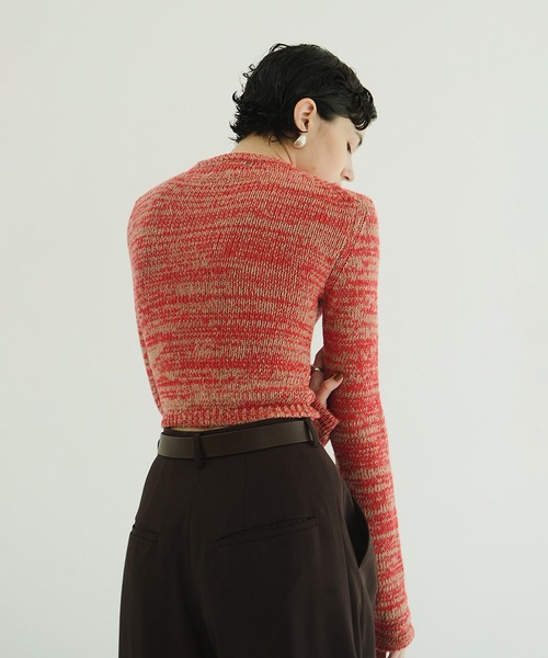 セール】COTTON SHORT KNIT TOPS（ニット/セーター）｜CLANE（クラネ