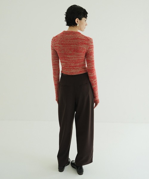 トップス CLANE COTTON SHORT KNIT TOPS セール】COTTON SHORT KNIT TOPS（ニット/セーター）｜CLANE（クラネ