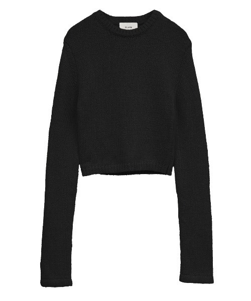 トップス CLANE COTTON SHORT KNIT TOPS セール】COTTON SHORT KNIT TOPS（ニット/セーター）｜CLANE（クラネ