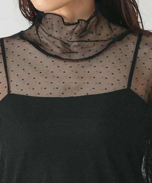 GLOBAL WORK(グローバルワーク)の「ストレッチシアーハイネックプルオーバー/598008(Tシャツ/カットソー・レディース・オフホワイト/ブラック/ホワイト系その他3・MEDIUM/LARGE)」の16枚目の写真