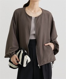 nissen | パウダーデシンノーカラーブルゾン(ブルゾン)