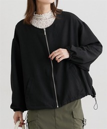 パウダーデシンノーカラーブルゾン