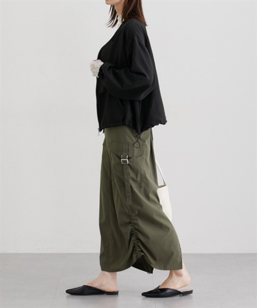 nissen（ニッセン）の「パウダーデシンノーカラーブルゾン（ブルゾン・レディース・ブラウン/ブラック・M/L）」の14枚目の写真