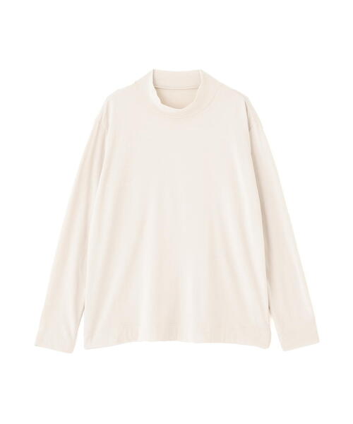 human woman(ヒューマンウーマン)の「◆コットンウォームカットソー(Tシャツ/カットソー・レディース・ブラウン/ホワイト系その他・MEDIUM)」の3枚目の写真