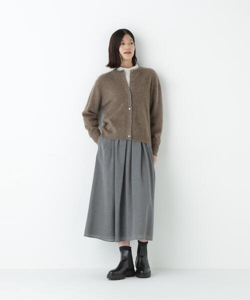 human woman(ヒューマンウーマン)の「◆コットンウォームカットソー(Tシャツ/カットソー・レディース・ブラウン/ホワイト系その他・MEDIUM)」の5枚目の写真