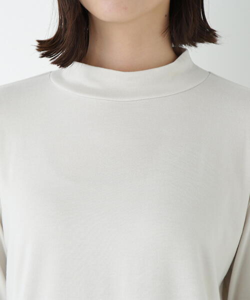 human woman(ヒューマンウーマン)の「◆コットンウォームカットソー(Tシャツ/カットソー・レディース・ブラウン/ホワイト系その他・MEDIUM)」の10枚目の写真