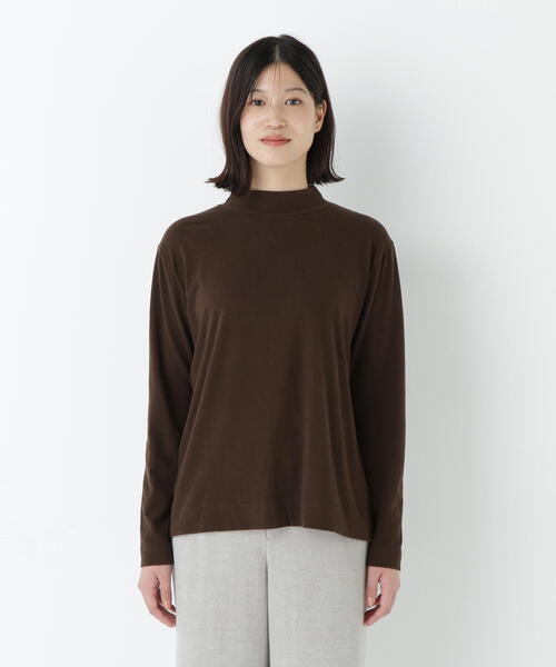 human woman(ヒューマンウーマン)の「◆コットンウォームカットソー(Tシャツ/カットソー・レディース・ブラウン/ホワイト系その他・MEDIUM)」の16枚目の写真