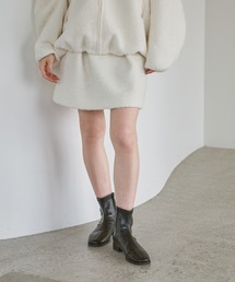 A part by（アパートバイ）の「【セットアップ対応】ブラッシュドメルトンミニスカート（スカート・レディース）」