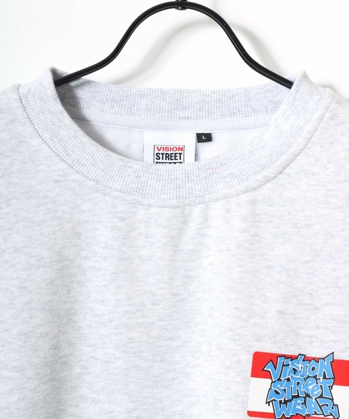 VISION STREET WEAR(ヴィジョンストリートウェア)の「VISION STREET WEAR/ヴィジョンストリートウェア オーバーサイズ 裏起毛 アニマルプリント ゴーストバックプリント ロゴ ワンポイント スウェット トレーナー/レディース メンズ(スウェット・メンズ・ブラック系その他/アッシュグレー/チャコールグレー/ブラック・L/M/LL)」の12枚目の写真