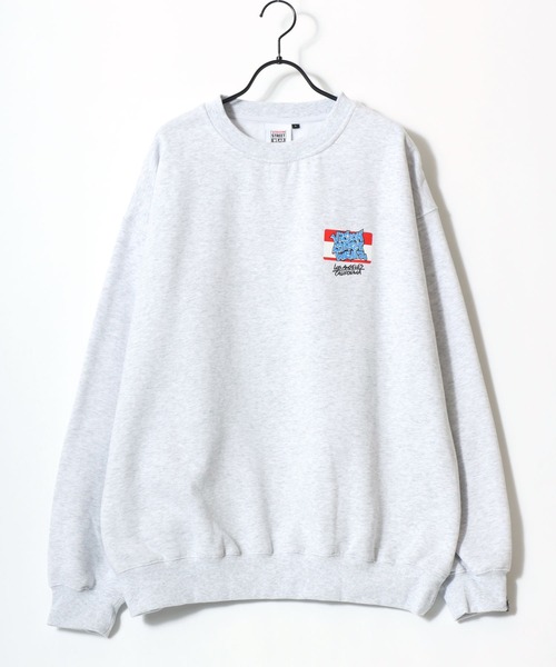 VISION STREET WEAR(ヴィジョンストリートウェア)の「VISION STREET WEAR/ヴィジョンストリートウェア オーバーサイズ 裏起毛 アニマルプリント ゴーストバックプリント ロゴ ワンポイント スウェット トレーナー/レディース メンズ(スウェット・メンズ・ブラック系その他/アッシュグレー/チャコールグレー/ブラック・L/M/LL)」の16枚目の写真