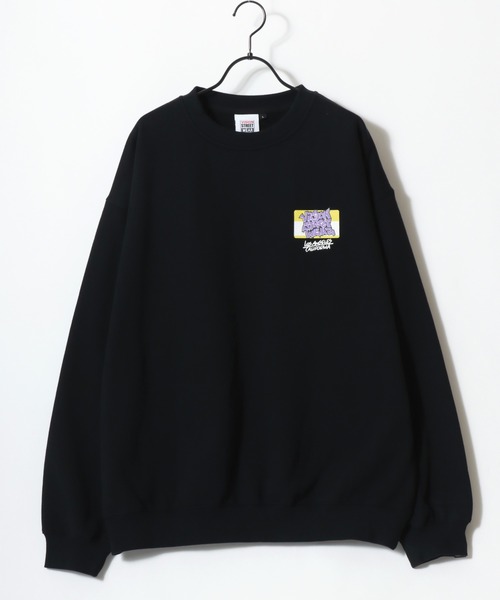 VISION STREET WEAR(ヴィジョンストリートウェア)の「VISION STREET WEAR/ヴィジョンストリートウェア オーバーサイズ 裏起毛 アニマルプリント ゴーストバックプリント ロゴ ワンポイント スウェット トレーナー/レディース メンズ(スウェット・メンズ・ブラック系その他/アッシュグレー/チャコールグレー/ブラック・L/M/LL)」の18枚目の写真