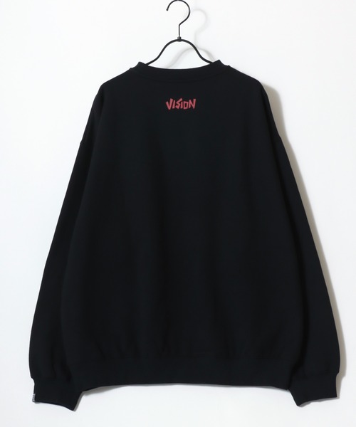 VISION STREET WEAR(ヴィジョンストリートウェア)の「VISION STREET WEAR/ヴィジョンストリートウェア オーバーサイズ 裏起毛 アニマルプリント ゴーストバックプリント ロゴ ワンポイント スウェット トレーナー/レディース メンズ(スウェット・メンズ・ブラック系その他/アッシュグレー/チャコールグレー/ブラック・L/M/LL)」の19枚目の写真