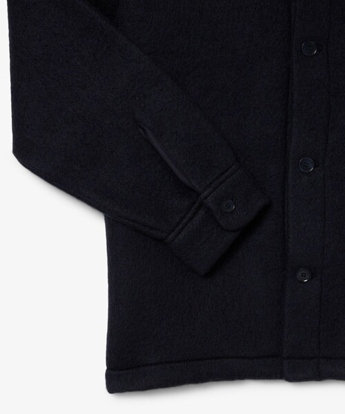 ウールブレンドフェルトオーバーサイズ アウターシャツ（シャツ