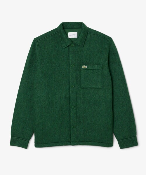 ウールブレンドフェルトオーバーサイズ アウターシャツ（シャツ