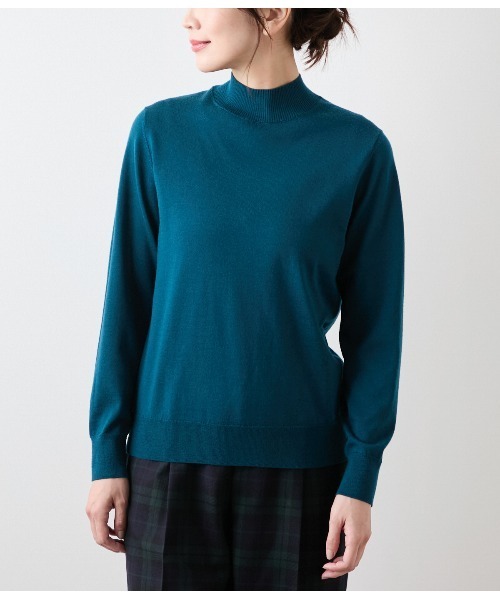 NEWYORKER(ニューヨーカー)の「【手洗い可能】キャッシュウール ボトルネックプルオーバー(ニット/セーター・レディース・グリーン系その他3/ネイビー/パープル/ライトグレー/ピンク/ブラウン・M/L)」の22枚目の写真